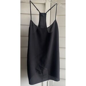 J. Crew Racer Back Strappy Tank Black 00 XXS Adjustable Straps